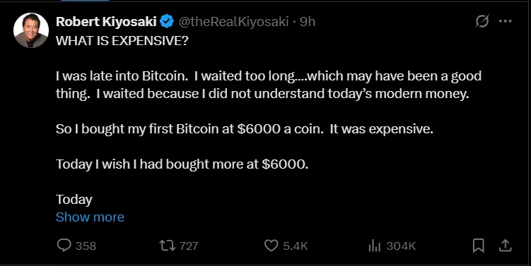 Kiyosaki Bitcoin Advice