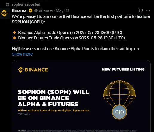 Sophon Binance Listing Sophon Binance Listing
