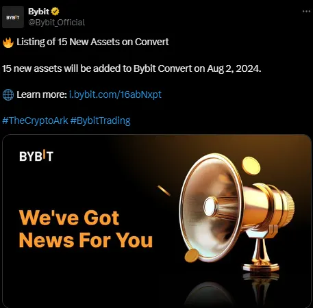 The exchange announced the exciting news over X The exchange announced the exciting news over X