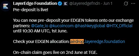 LayerEdge airdrop checker and pre deposite LayerEdge airdrop checker and pre deposite