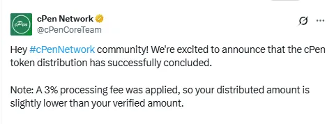 cPen Network Announcement