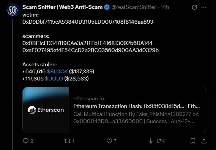 Crypto Scam wallet Address Crypto Scam wallet Address