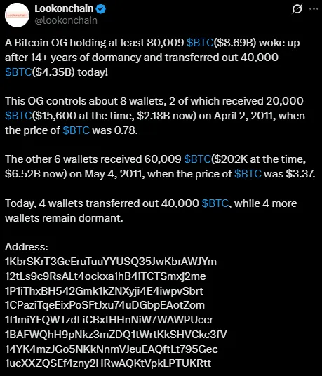 Dormant Bitcoin wallet activation Dormant Bitcoin wallet activation