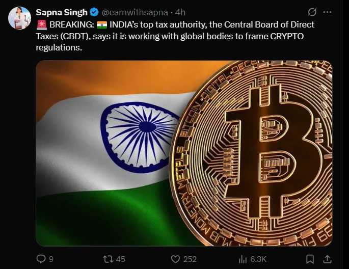 CBDT on Crypto Regulations