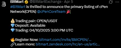 cPen Listing Date announcement cPen Listing Date announcement