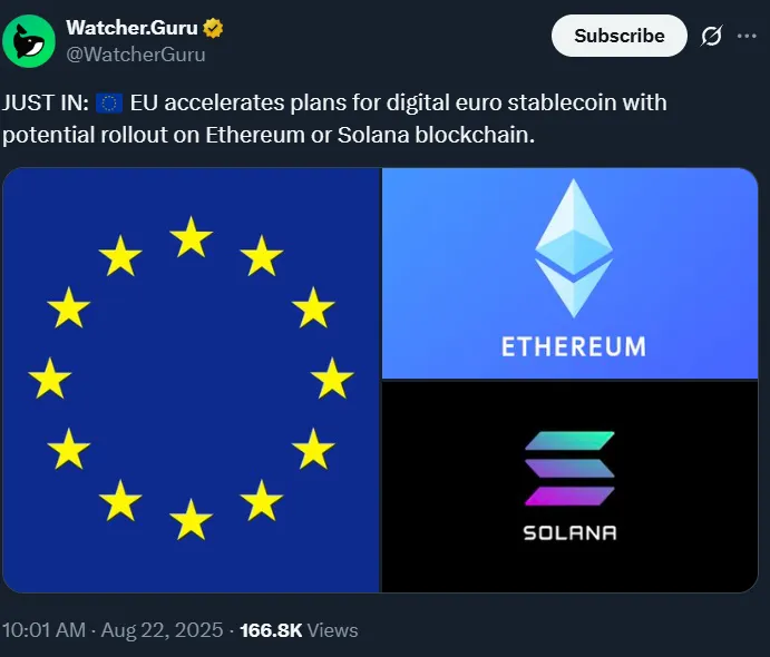 EU Digital Euro Stablecoins plan EU Digital Euro Stablecoins plan