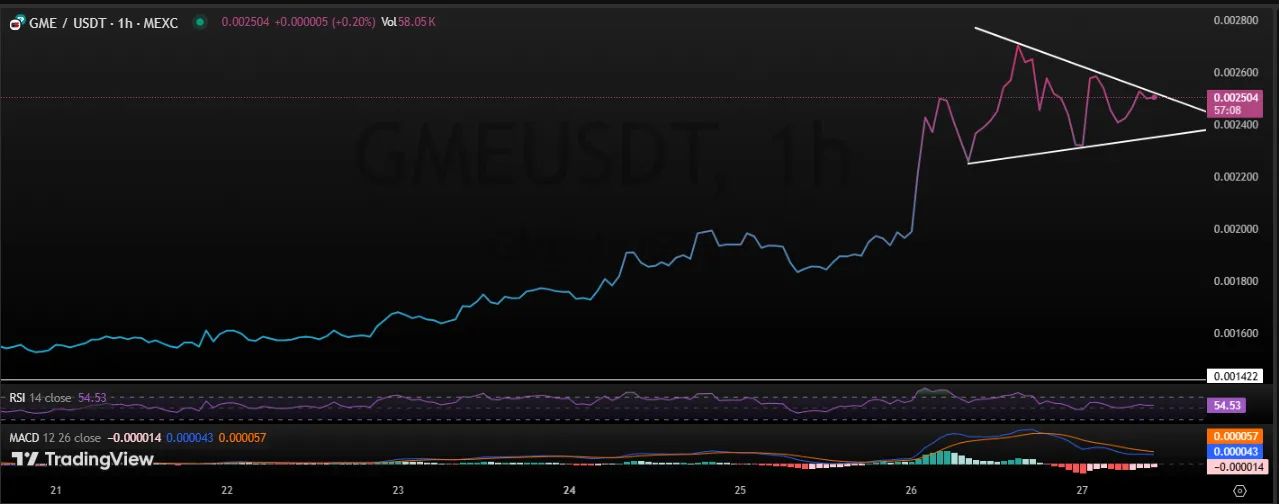 Gamestop Price 1-Day Chart
