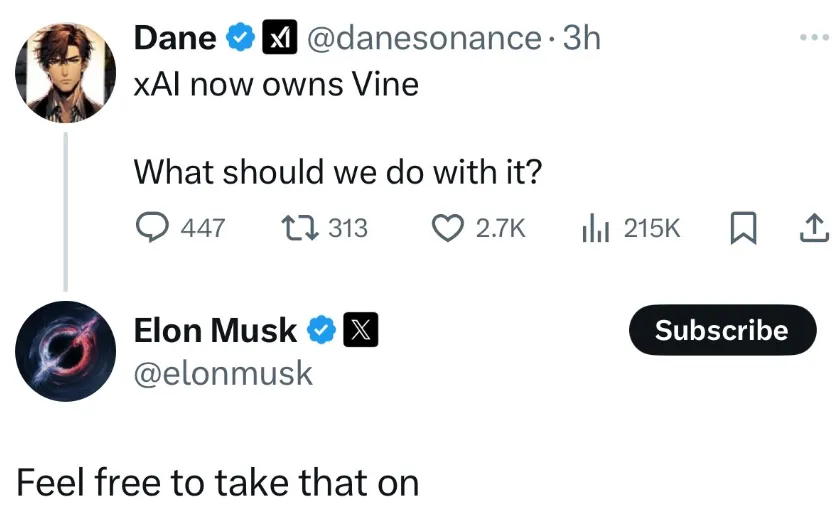 Elon Musk Vine News