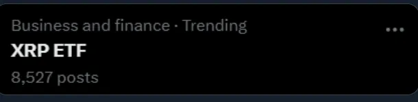 XRP ETF Trending