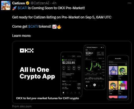 Catizen pre market trading