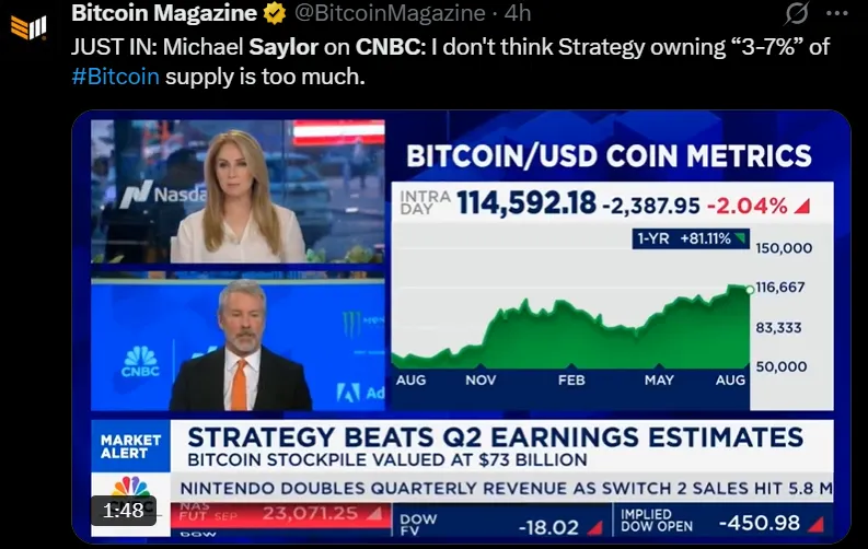 Michael Saylor Live Interview