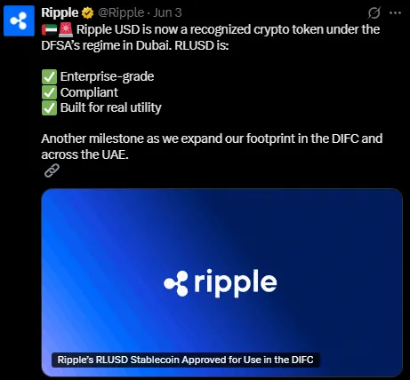 RLUSD approval in Dubai RLUSD approval in Dubai