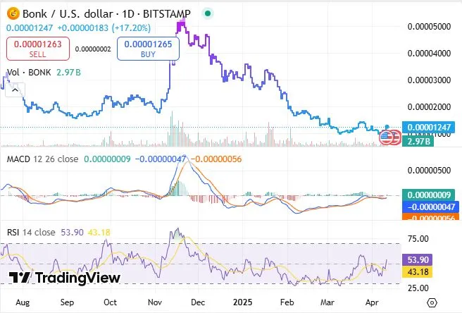Bonk Coin Price Chart