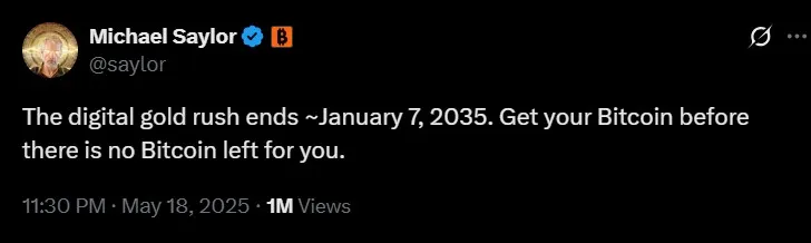 Michael Saylor Bitcoin Tweet