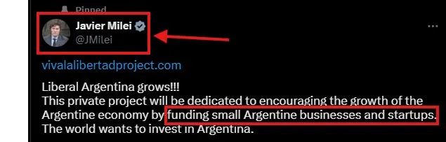 Argentina President Javier Milei Libra Coin