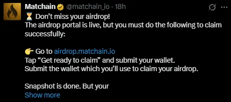 Matchain airdrop checker Matchain airdrop checker