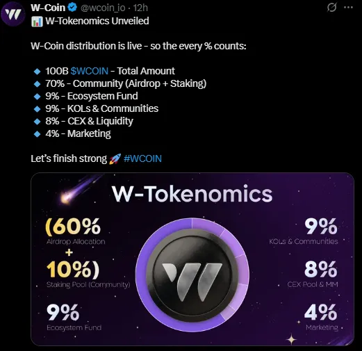 W COIN Tokenomics Unveiled W COIN Tokenomics Unveiled