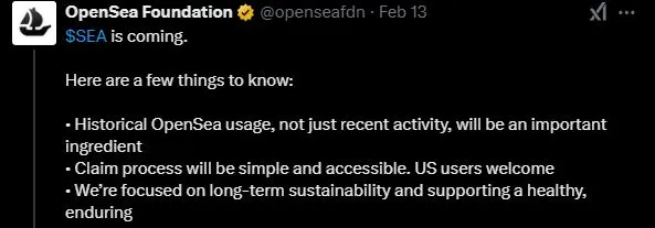 OpenSea Token Launch