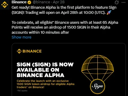 EthSign binance listing EthSign binance listing
