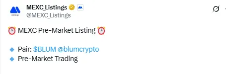 MEXC Listing Blum