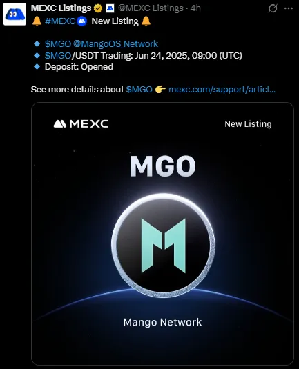 Mango Network Listing Mango Network Listing