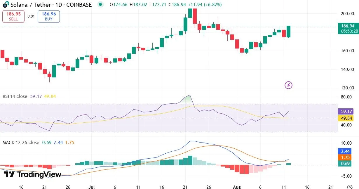 Solana Pice Surge Today