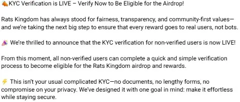 Rats Kingdom KYC