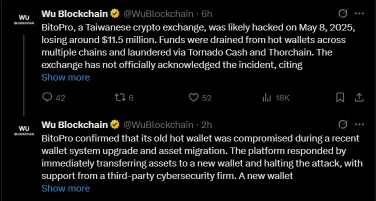 BitoPro Exhcange Hack