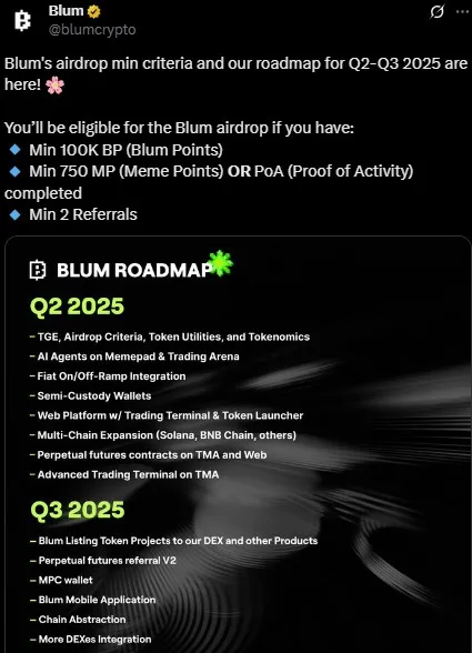 Blum Roadmap