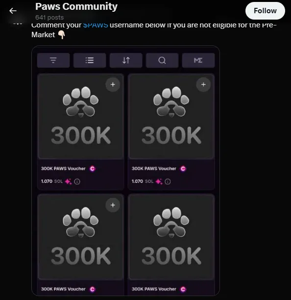 PAWS 300K Voucher