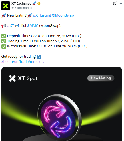 Moon Swap ($MMC) is set to list