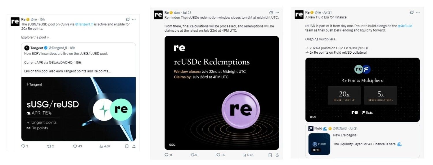 reUSDe redemption announcement 