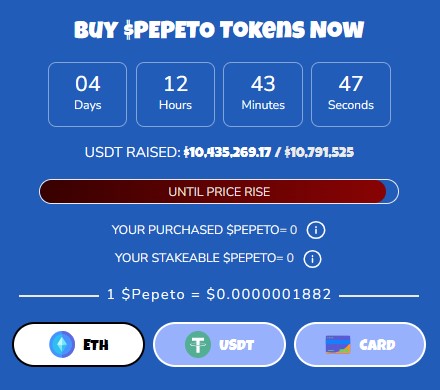 Pepeto countdown 4 days left Pepeto countdown 4 days left