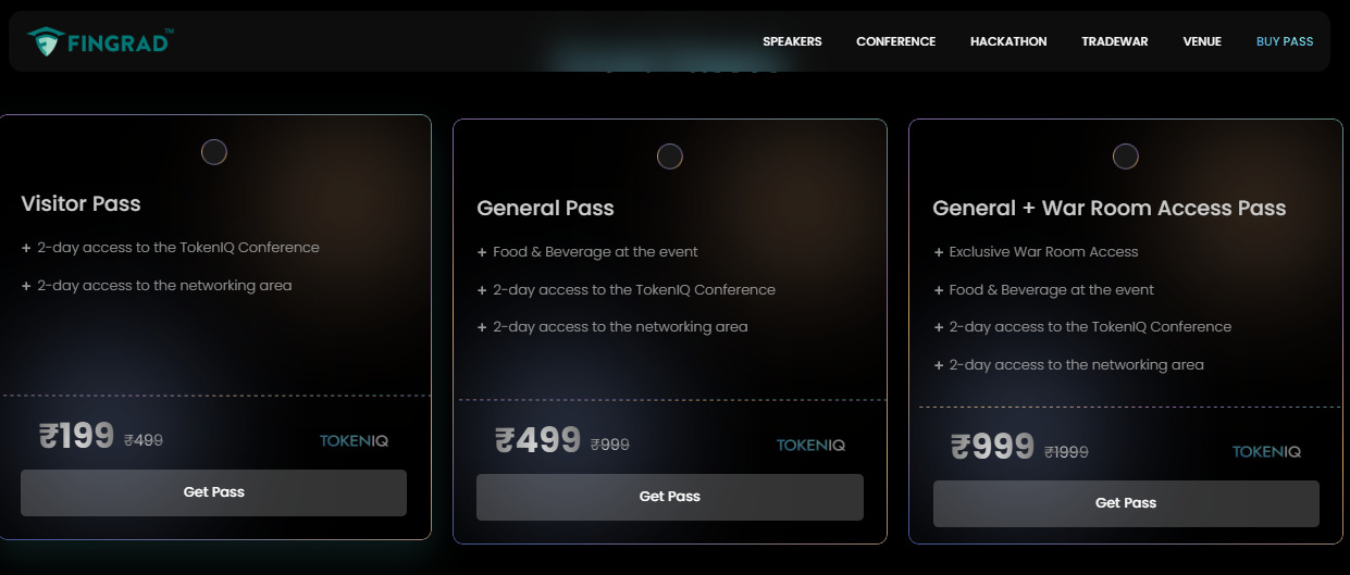 TokenIQ Mumbai 2026 passes