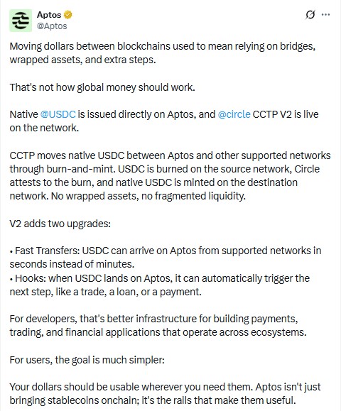 Aptos Official X-Post Aptos Official X-Post