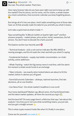 The EON platform features