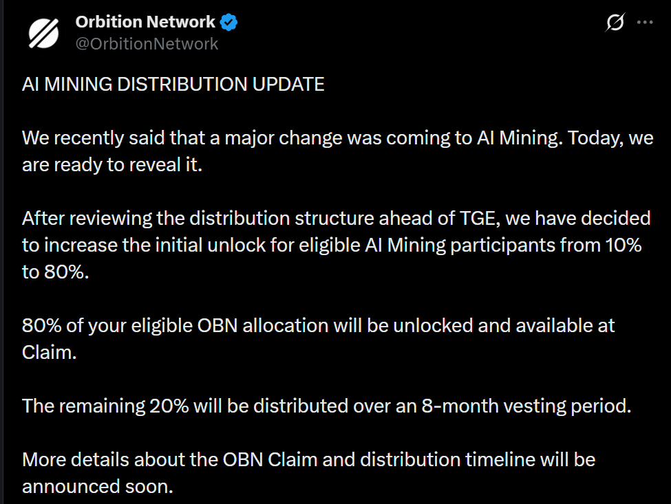 Official Announcement on X Official Announcement on X
