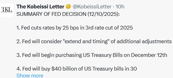 Fed Rate Cut decision Summary Fed Rate Cut decision Summary