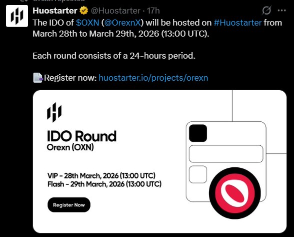 Huostarter OXN IDO Huostarter OXN IDO