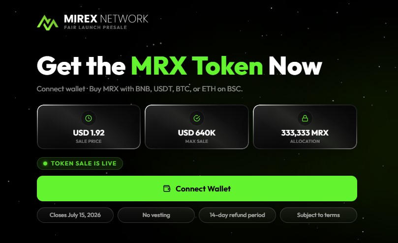 Mirex Network presale details