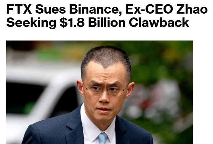 FTX sues binance ex ceo zha seeking