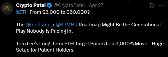 Tom Lee ETH Price Prediction