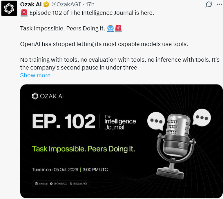 OpenAI Pauses Tool Access for Its Most Capable Models OpenAI Pauses Tool Access for Its Most Capable Models