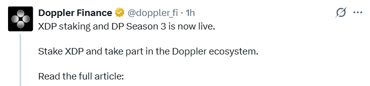 XDP Staking and Season 3 XDP Staking and Season 3