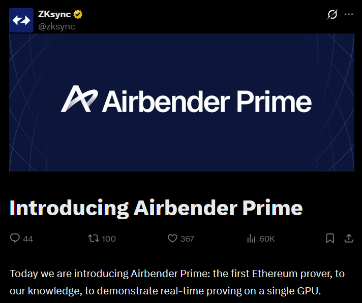 Ethereum News on ZKsync Airbender Prime Ethereum News on ZKsync Airbender Prime