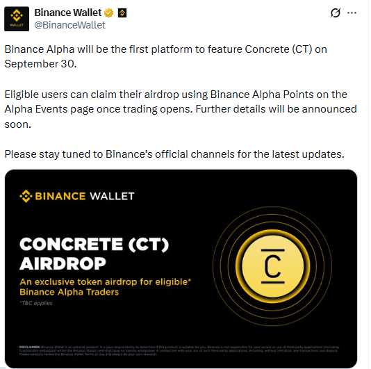 Concrete CT Airdrop Concrete CT Airdrop