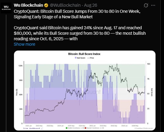 CryptoQuant flagged some warning signs too
