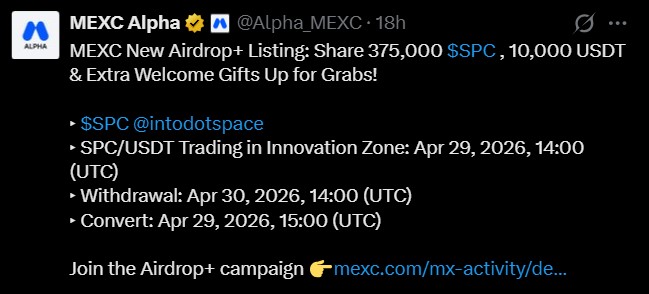 Space SPC MEXC listing