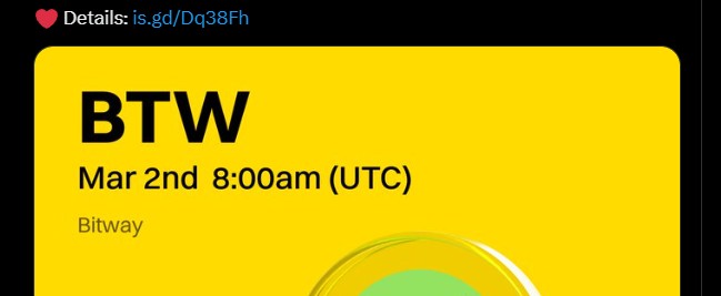 Bitway Lbank listing 