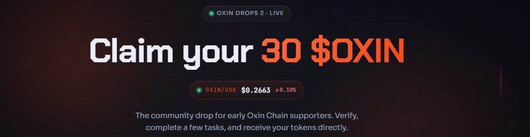 Oxin Airdrop Update Oxin Airdrop Update